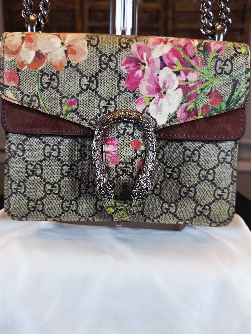 Gucci Floral GG Supreme Dionysus Shoulder Or Crossbody Bag - Pink Floral